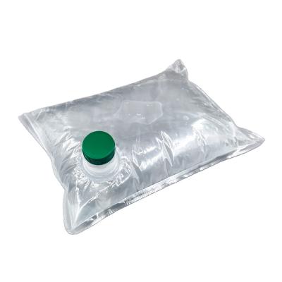 China Barrier 10l PA/PE Laminated Plastic BIB For Sugar Syrup Bag In Box With Pull Ring Adapter Screw Spout for sale