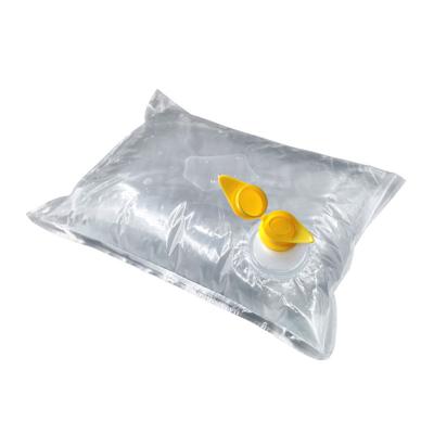 China Barrier Edible Oil Bag In Box 5L Clear Bags With Pouring Spout for sale