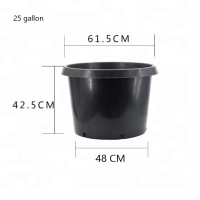 China 25 Gallon Jar CLASSIC Plastic Wholesale Black Gallon Jar Factory Directly for sale