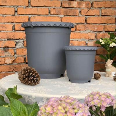 China Europe 6L 24*24cm Plastic Nursery Pot Plant Directly Roses Flower Pot For Garden for sale