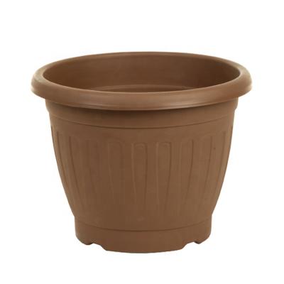 China Round Chinese Style Round Classical European Clay Flowerpot Plastic Round Pots Outdoor for sale