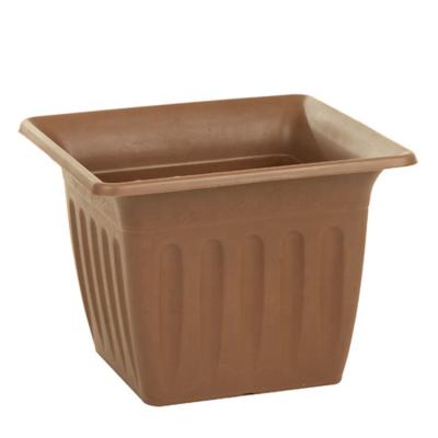 China Chinese style M size square classic European clay flowerpot plastic square pots outdoor for sale