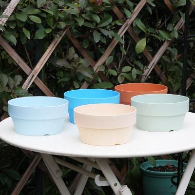 China Chinese Style 1500ml Round Flower Pots Plant Plastic Succulent Pot Plastic Clay Bonsai Pot for sale