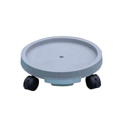 China Gray Europe Tray Flower Pot Rolling Tray With Wheels Potted Saucer With Wheel for sale