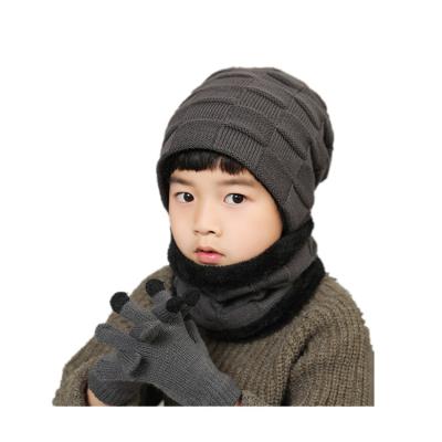 China COMMON unisex kids winter hats for kids hat and scarf for sale