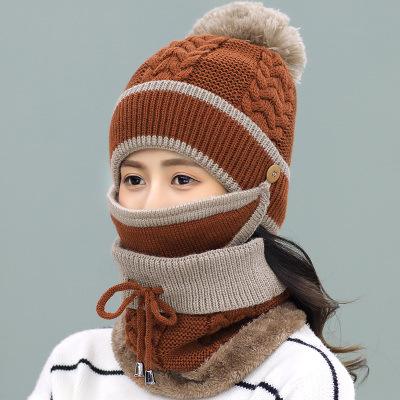 China Common Stock Women's Beanie Knitted Hat Winter Knitted Beanie Custom Knitted Hat Beanie for sale