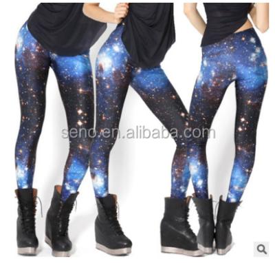 China Antibacterial Female Gril Galaxy Gaiters tumblr spandex leggings hot PICS for women galaxy leggings for sale