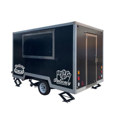 China Commercial Food Supply Retail Online Trailer With Kitchen Set Car Towing Street Trailer Fast Food Trailer Hot Sale In Europe for sale