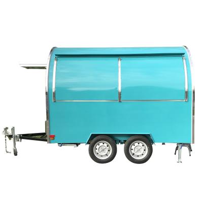 China Double Bakery Water Sinks Launched Mobile Street Hot Dog Food Cart Kitchen For Kuwait for sale