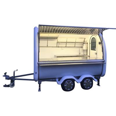 China Outdoor mobile portable food trailer catering food van trailer bakery premium pasta food kiosk for sale