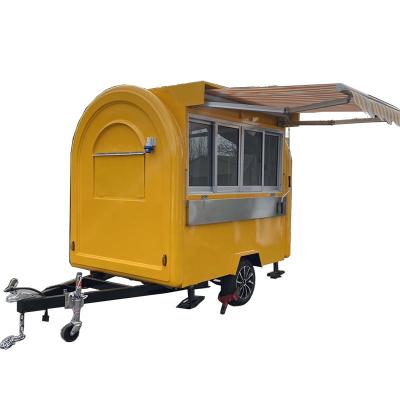 China Bakery Concession Trailer Exhaust Ventilation System Mobile Street Food Cart Deep Fryer Food Cart for sale