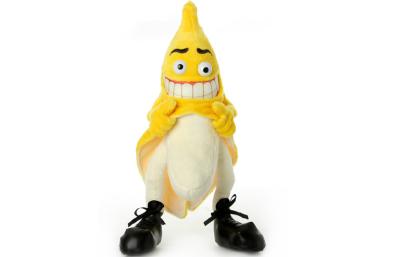 China Yellow big Funny Rogue Banana custom stuffed toys Polyester Quilt Filling dolls for sale