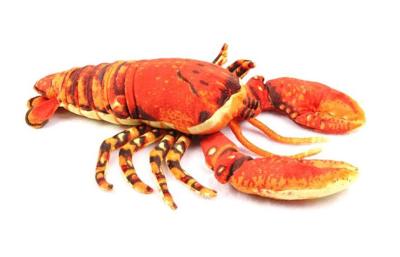 China Children Lovely custom stuffed toys Red simulation lifelike lobster toy model for sale