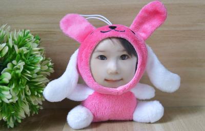 China Kids / Children present Plush Studded 3D Face Dolls Rabbit toys gift , Personalized size for sale