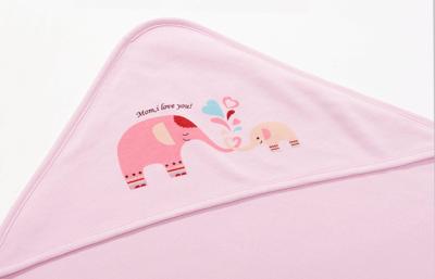 China Soft coral 100% polyester baby blanket , Cartoon animal Cable knitted baby blankets for sale