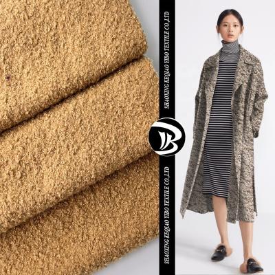 China Yibo Flame Retardant Textile Altai Teddy 100%Polyester Double Side Tweed Fleece Fur Fabric High Quality for sale