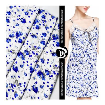 China Dty Print Yibo Flora Flame Retardant Textile Hot Sale Custom Double Brushed Plain Jersey Fabric For Pajamas for sale