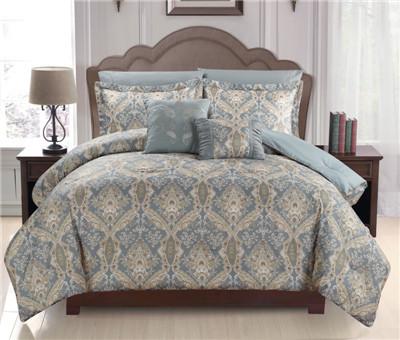 China Reversible 3pcs Comforter Set Printed Bedding Set Super Soft Touch Microfiber for sale