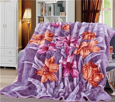 China Blankets Manufacture Custom Wholesale New Design Flora Printed Blanket for sale