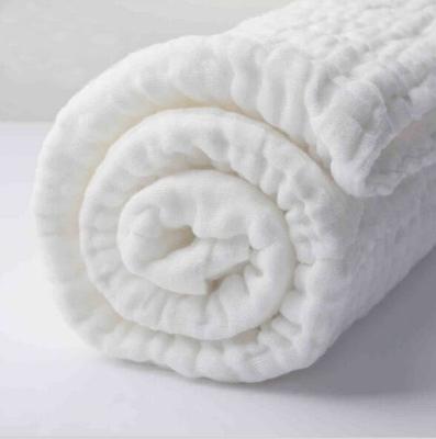 China 110x115cm 6 layer Washing Medical 100% Cotton Baby Gauze Bath Towel Wholesale China Factory for sale