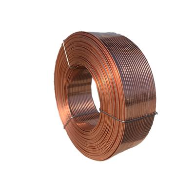 China Cardboard Splice And Various Good Quality 0.75*1.75mm Circular Copper Plating Promotional Quilting Cardboard Plated Flat Wire for sale