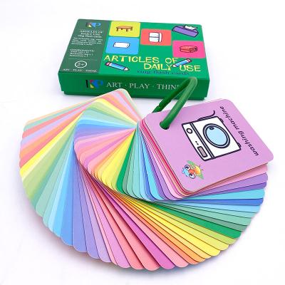 China Educational Flash Cards Printing Custom Wild Animals Waterproof Number Memory Paper Flash Cards for sale