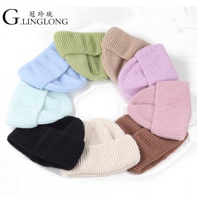 China High Quality Plain Knitted Warm Hat Winter Beanie Customized by COMMON for sale