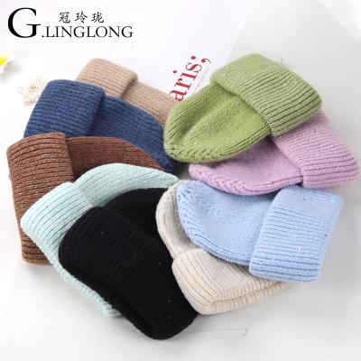 China COMMON Wholesale High Quality Acrylic Knitted Warm Hat Custom Ski Hat for sale