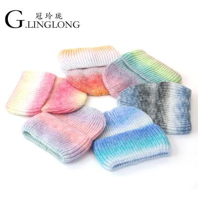 China OEM Custom Hat COMMON High Quality Acrylic Knotted Dye Hot Unisex Fashion Knitted Hat for sale