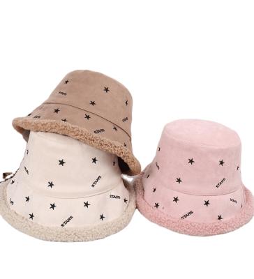 China Wholesale Custom 2021 New Alpaca Fur Picture Warm Bucket Hat Fisherman Hat for sale