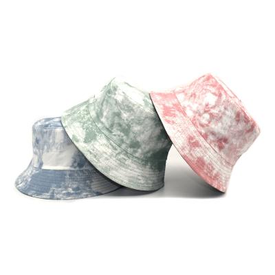 China Picture OEM Wholesale Tie Dye Breathable 100% Bucket Hat Cotton Summer Fisherman Hat for sale