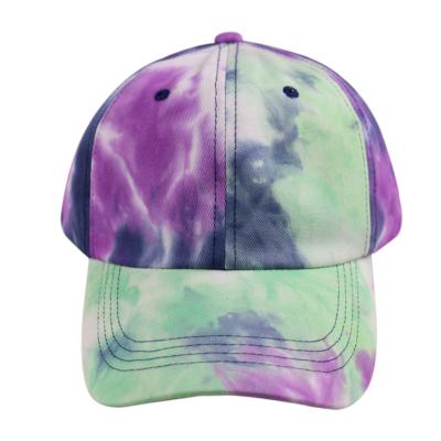 China Wholesale COMMON good quality can be customized tie dyed fabric printed baseball cap unisex hat for sale