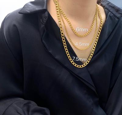 China YS Jewelery Mix Length Stainless Steel Gold NK Simple Chain Fancy Chain for sale