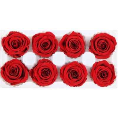 China Decoration Gifts DIY A Wholesale Grade 4-5 Cm Durable Everlasitng Preserved Roses Eternal Rose for sale