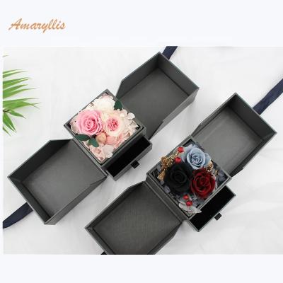 China Celebration Gifts Wholesale Long Lasting Eternal Preserved Roses In Gift Box Gifts Everlasting Flowers Forever for sale