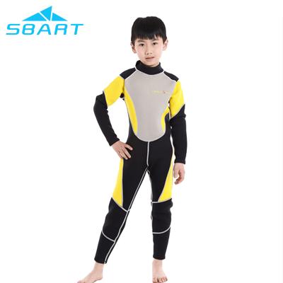 Cina Antibacterial neoprene children's wetsuits 3mm neoprene kids wetsuit for boys swimming diving surfing wetsuit in vendita