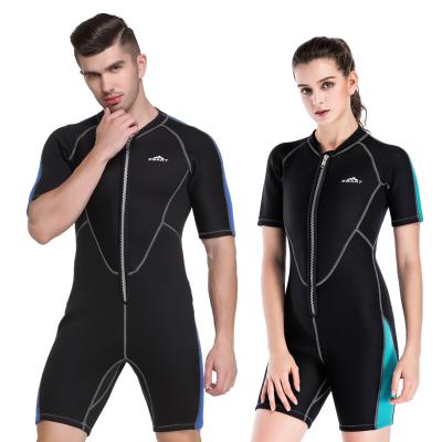 China Small Back Neoprene Antibacterial Wetsuit Zip Full Body Diving Suit Swimming Surfing Suit for sale