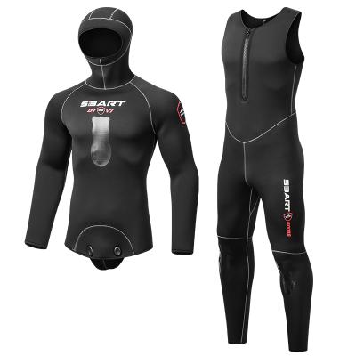 China CR Antibacterial Two Piece Neoprene Custom Neoprene Wetsuit Sbart Dry Suits Traje De Buceo Spearfishing Wetsuit for sale