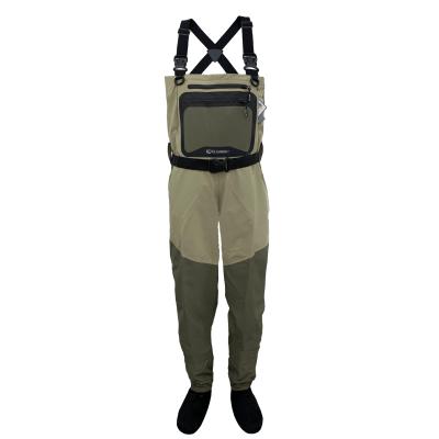 China Unisex Adult Waterproof Sea Rock Waders Fishing Breathable Fly Fishing Neoprene Trunk Fishing Waders for sale