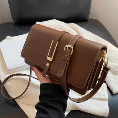 China 2022 New Fashion Fashion Shoulder Explosion Style Square Bags Retro Messenger Bag Pinch For Women Ladies Handbag for sale