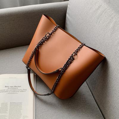 China New High Quality Large Capacity Wild Western Style One-Shoulder Bag Simple Fashion Large Women's Handbag Tote Bags for sale