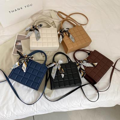 China 2022 Fashion Square Wholesale Women's Bag Fashion Handbag Women Handbags and Purses Bow Ladies Designer Bags For Sale for sale