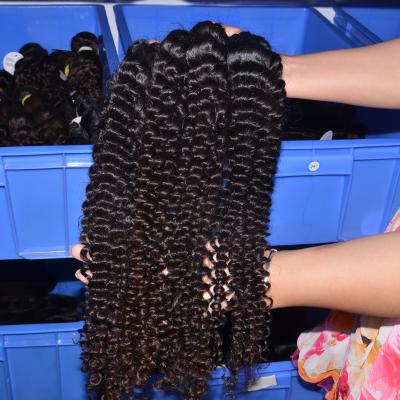 China New Arrival Italian Soft Kinky Curly Hair Extensions Raw Cambodian Curl Hair Unprocessed, Cuticle Aligned Raw Virgin Hair 10