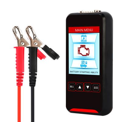 China Battery Test/Start System Test/Charging System Test 3.2 Inch Color Screen Digital Battery Analyzer 12v 24v Car Battery Tester for sale