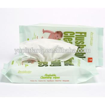 China Eco-friendly OEM Custom Organic Baby Flushable Biodegradable Wet Wipes for sale