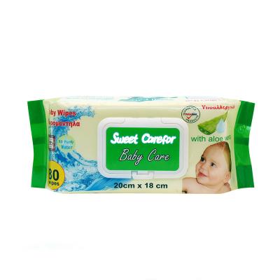 China Babies Hand and Tell Baby Wet Mouth Wipes 80pcs Alcohol Free for Private Label for sale