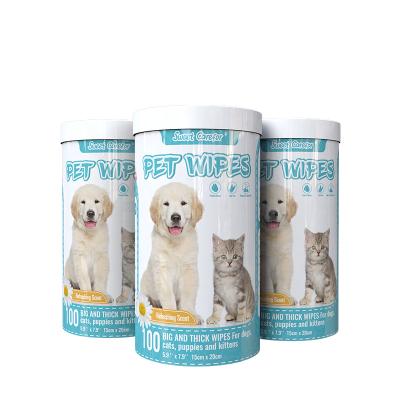 China Sustainable Plant Based Compostable Dog Wipes, Hypoallergenic Pet Wipes For Dogs And Eco Friendly Cat Pet Suppliers for sale