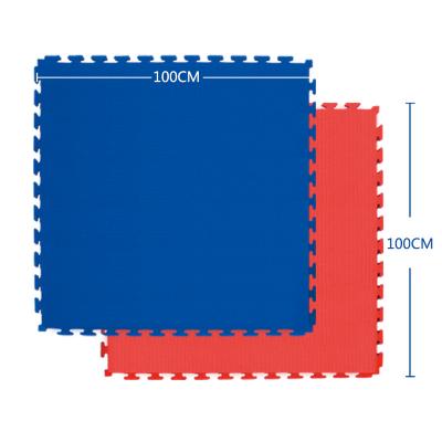 China Karate 2cm red and blue karate 2cm wkf xpe karate mat xpe foam puzzle mat for sale