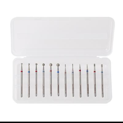 China Flat Head Round Head Emery Bar Clean Alloy Metal Drill Bit Diamond Cone Diamond Cone Manicure Grinding Tool For Removing Dead Skin Manicure for sale