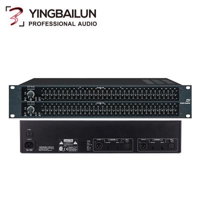 China 2231 31-Band 2231 Noise Reduction Euqalizer DBX Good Quality Dual Channel Graphic Equalizer for sale